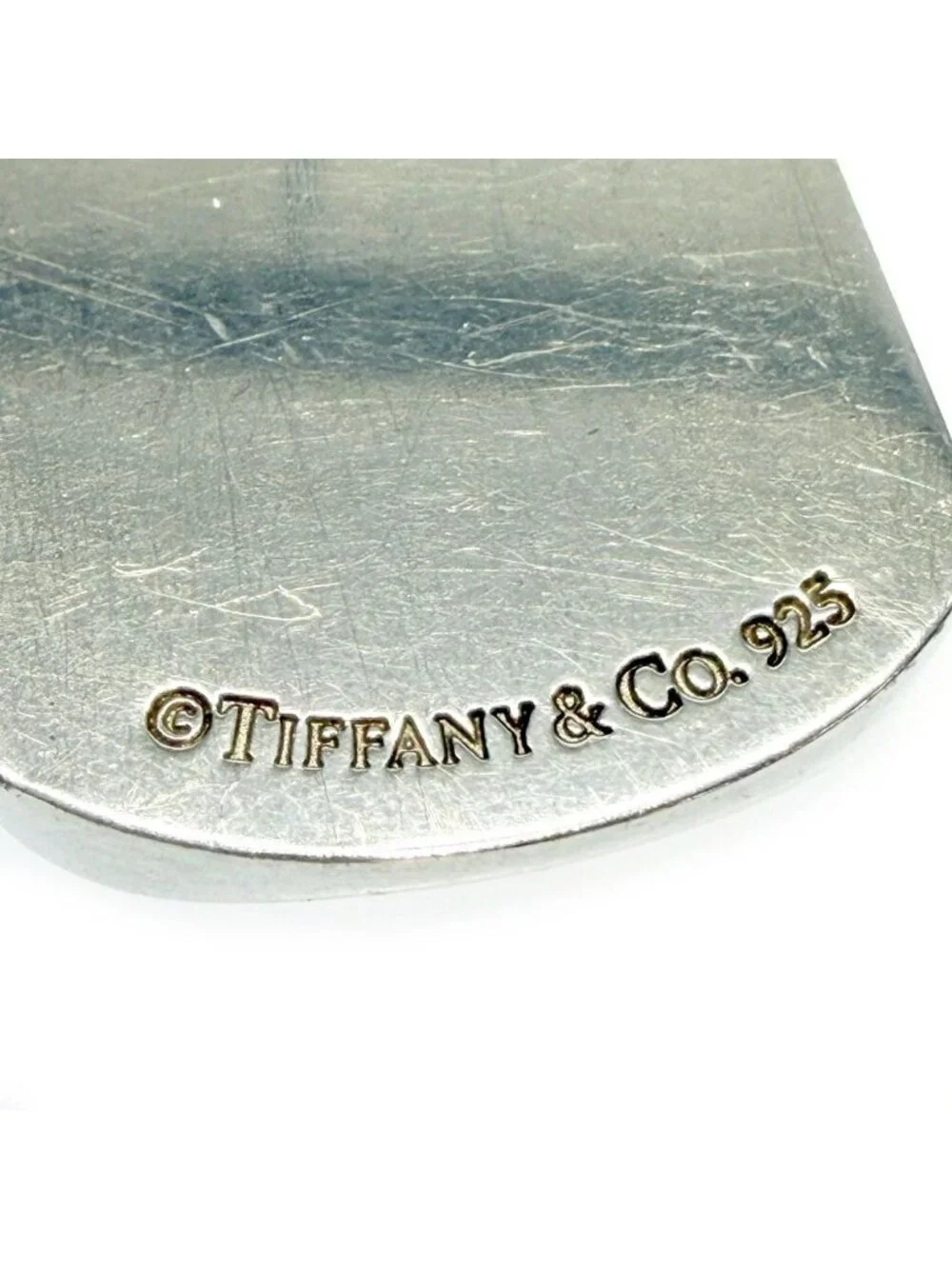 Tiffany & Co Silver 1837 Dog Tag Ball Chain Necklace